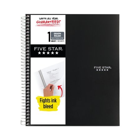 FIVE STAR Quadrille Notebook, 1 Subject 06190